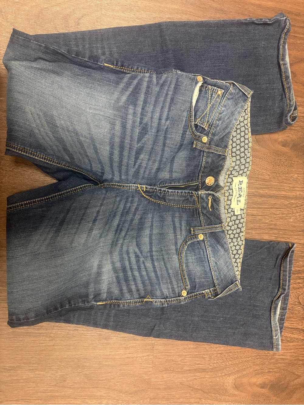 Ariat Women's Straight-Leg Jeans in Dark Blue Wash